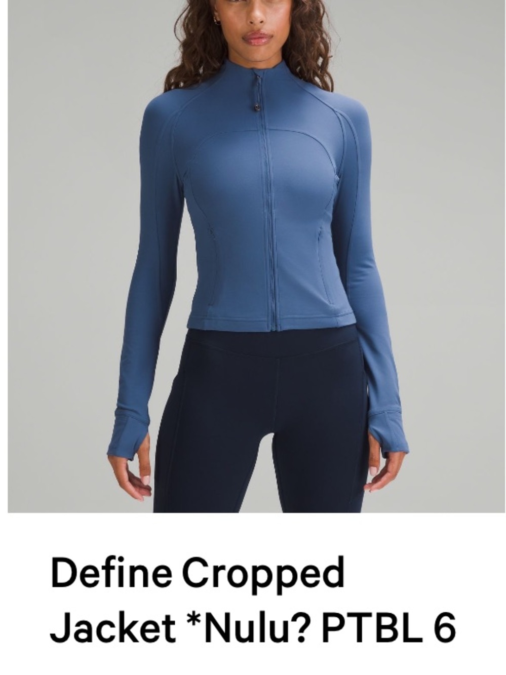 Lululemon Define Jacket cropped